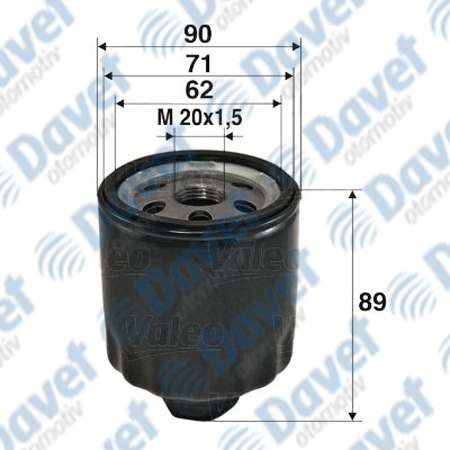 VALEO 586004 Yag Filtresi Renault Espace Iii 2.2 Td 12v. Laguna I  ####